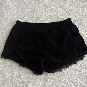 Solemio Black Lace Sleep Shorts